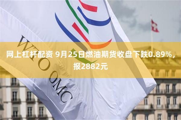 网上杠杆配资 9月25日燃油期货收盘下跌0.89%，报2882元