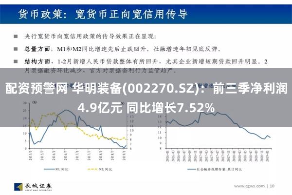 配资预警网 华明装备(002270.SZ)：前三季净利润4.9亿元 同比增长7.52%