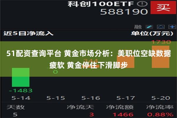 51配资查询平台 黄金市场分析：美职位空缺数据疲软 黄金停住下滑脚步