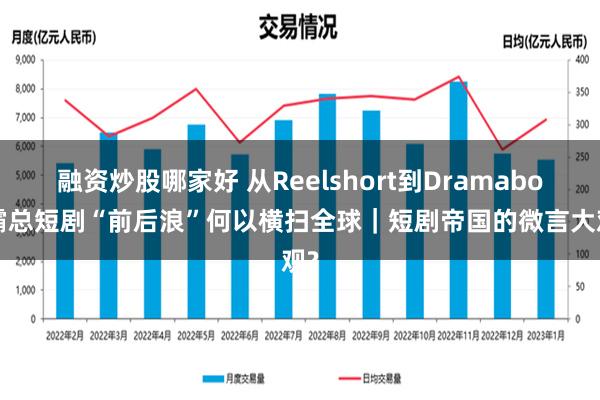 融资炒股哪家好 从Reelshort到Dramabox　霸总短剧“前后浪”何以横扫全球｜短剧帝国的微言大观?